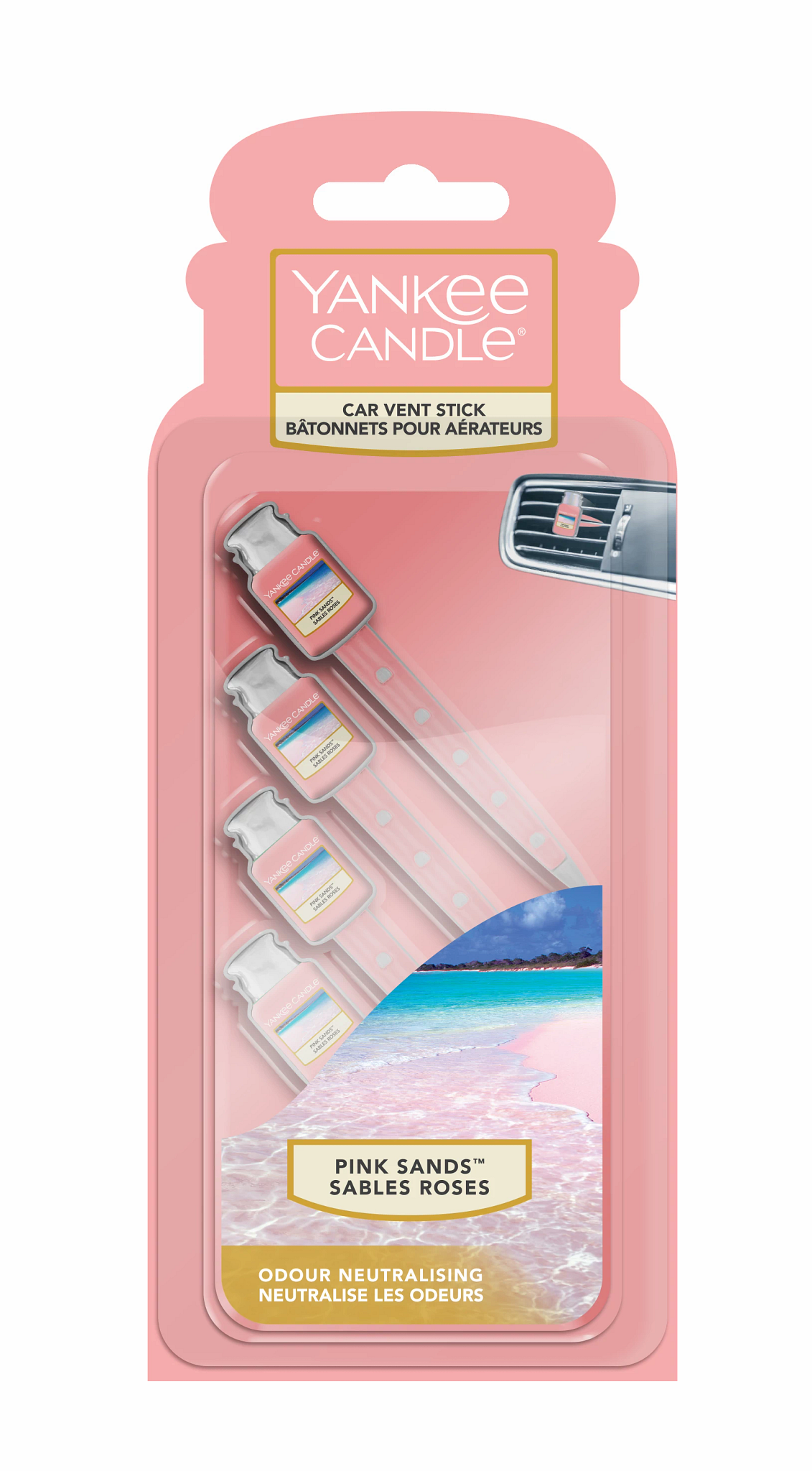 Yankee Candle 1238122 Ultimate Pink Sands - Bottiglietta Deodorante per Auto  : : Auto e Moto