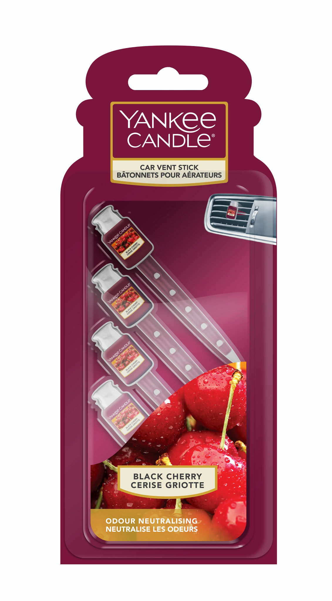 Yankee Candle - Stick Per Auto Black Cherry – Home and Glam