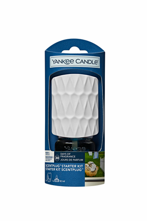 Yankee Candle - Profumatore Elettrico ScentPlug - Nuovo Kit Base Clean Cotton
