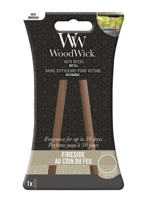 Woodwick - Bastoncini per auto - Refill Fireside